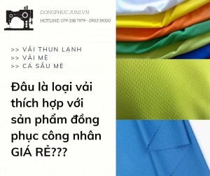 Thun lạnh, thun mè, cá sấu mè - Chất liệu thích hợp với hàng đồng phục giá rẻ???